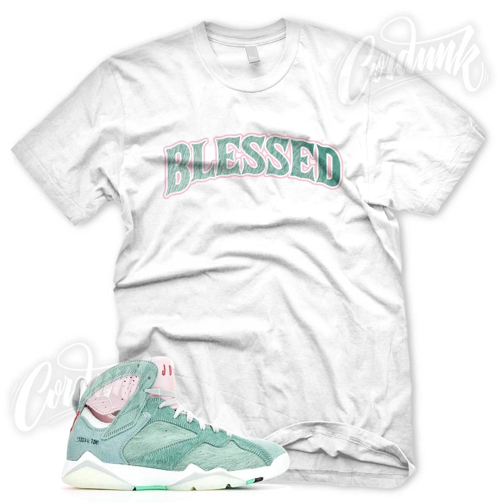 BW BLESSED Футболка для кроссовок J1 7 Hare 2.0 Match DMP Turbo Green Pink