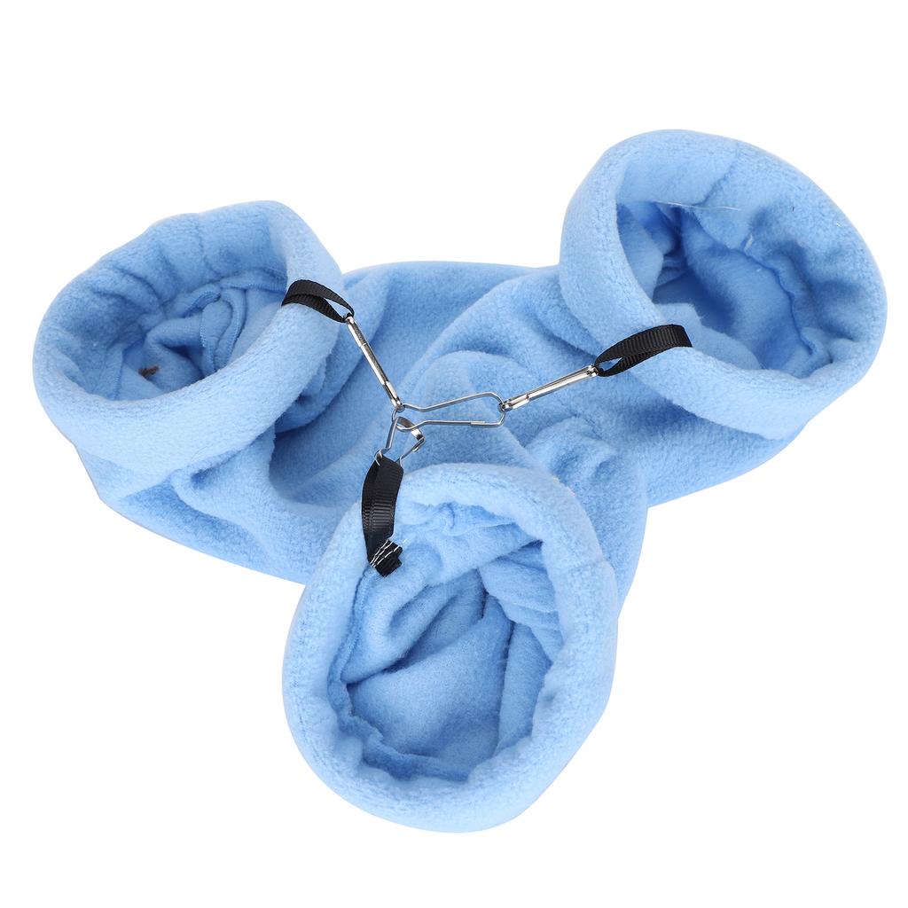 Hamster Bed Hanging Tunnel Hammock Warm Sleeping House for Rat Hamster Small AnimnalsBlue