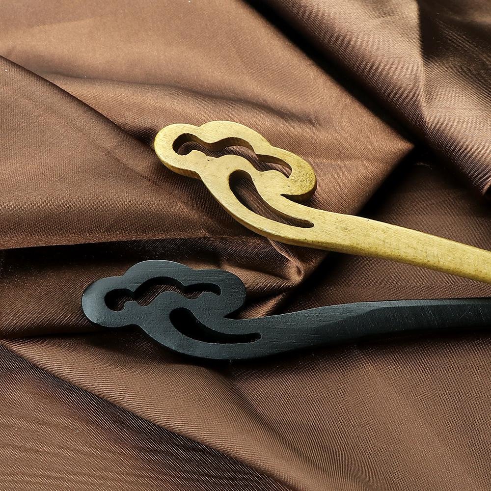 Retro Chinese Style Hairpins Women Wooden Lucky Clouds Hair Sticks Ethnic Antiquity Hair Clip Pin Girls Hair Accessories Jewelry