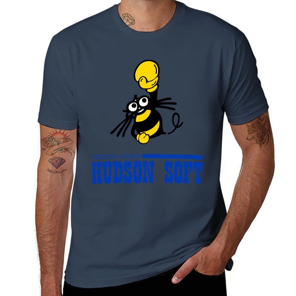 Hudson Soft Boxing Bee Logo Essential Tshirt Festive Simple Tshirt