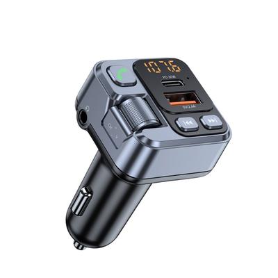 Адаптер с поддержкой Bluetooth для автомобиля, AUX FM-трансмиттер, громкая связь и стереоприемник, MP3-плеер USB