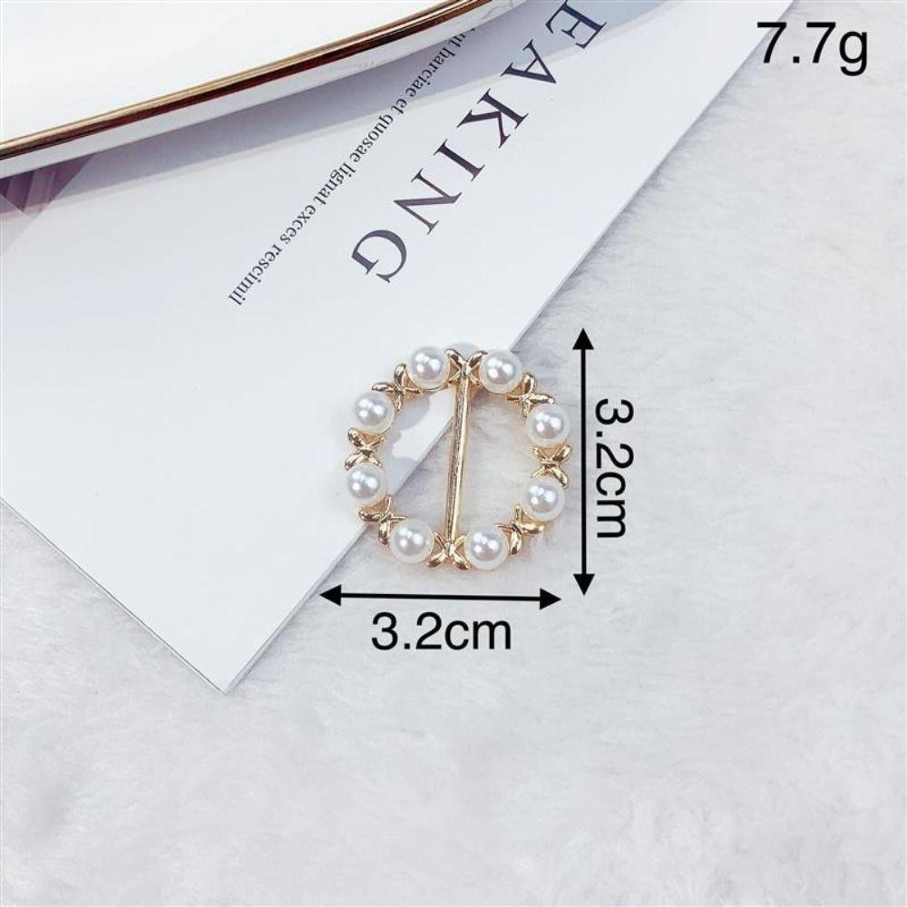 Clothes Hem Clothes Corner Buckle Pearl Shirt Corner Buttons Creative Silk Scarf Buckle