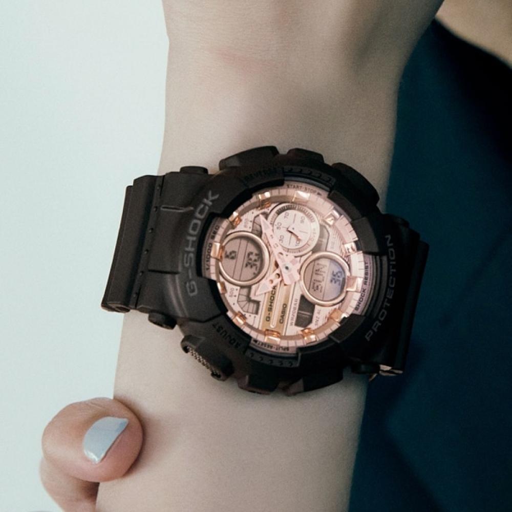 Casio G Shock Pink Gold Dial Gma s140pG 1ajf
