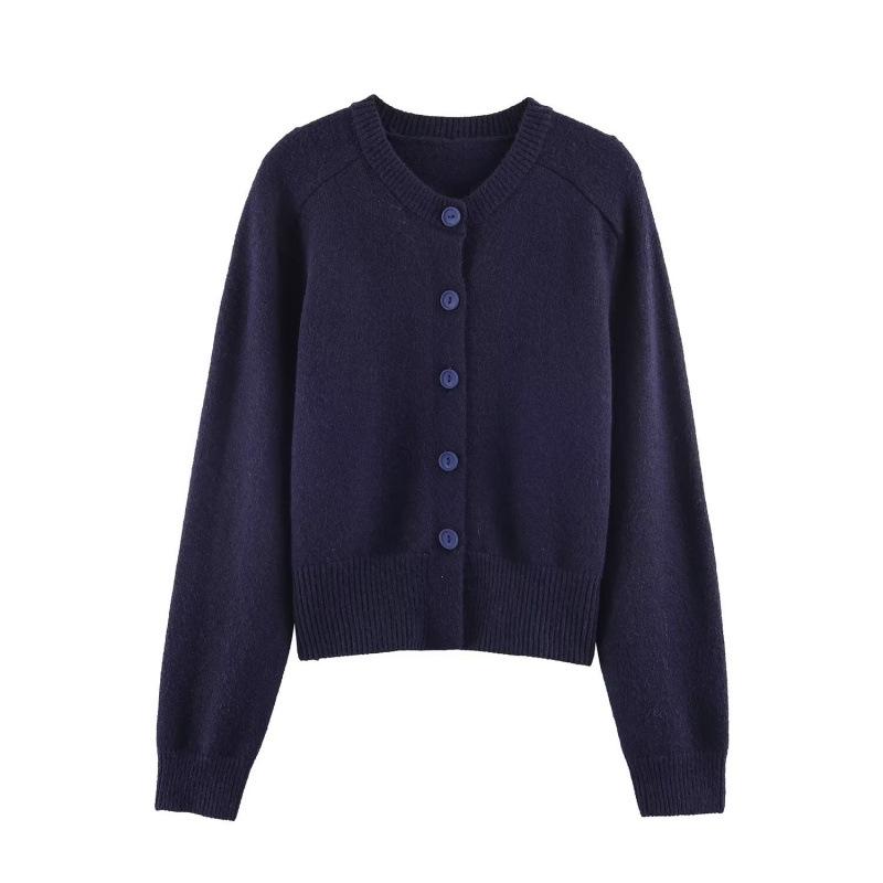 Мягкий вязаный кардиган в европейском и американском стиле, зима 2025