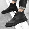 Теплые зимние мужские ботинки из натуральной кожи, резиновые ботильоны, мужские уличные кроссовки с мехом, зимние ботинки для мужчин Botas