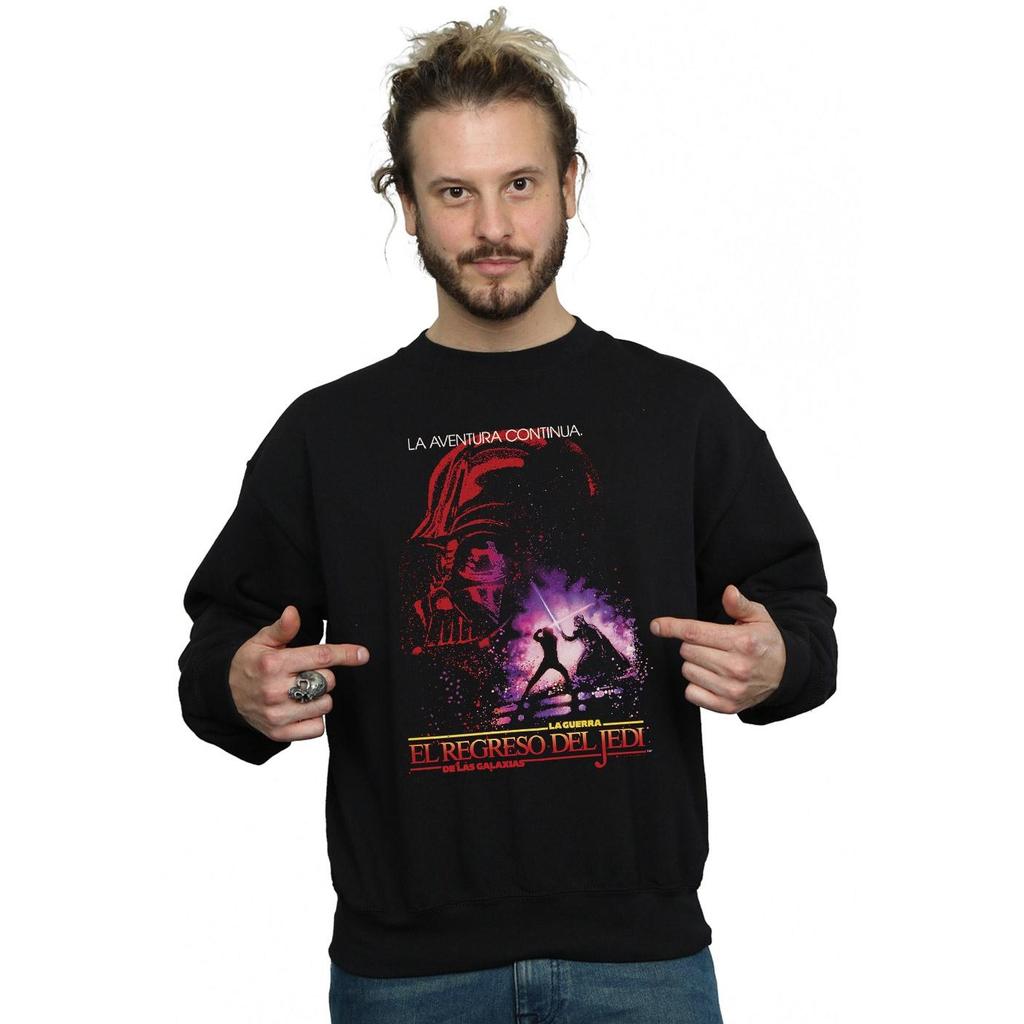 Star Wars Mens Return Of The Jedi Spanish Poster Sweatshirt