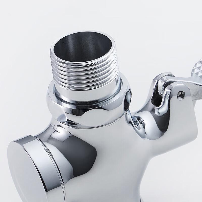 Foot-Operated All-Copper Squat Toilet Flush Valve