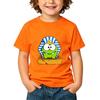 Children's T-Shirt Cotton The Rope Om Nom Frog Cartoon Print Kids Tees Cute Boys Girls Tops O-Neck Short Sleeve Summer Toddler