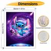 Disney digital oil painting Stitch galaxy space painting art handmade diy home decorations