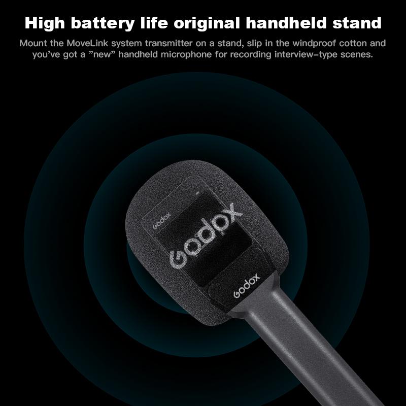 Godox M1 M2 UC1 Профессиональный беспроводной микрофон MoveLink ML-H Ручная подставка для микрофона с ручкой-кронштейном для Godox MoveLink