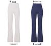 Lu New Threaded High-Waist Bell-Bottom Yoga Pants - Hip Lift, Slimming, All-Match, High Elasticity, Comfortable for Indoor or Outdoor Wear.