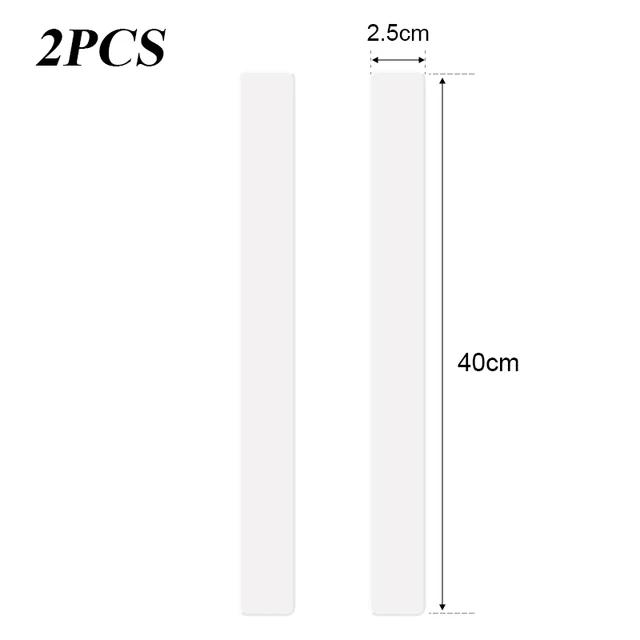 2Pcs Acrylic Rolling Pin Spacers Dough Thickness Guides Measuring Strip Pasta Supplies