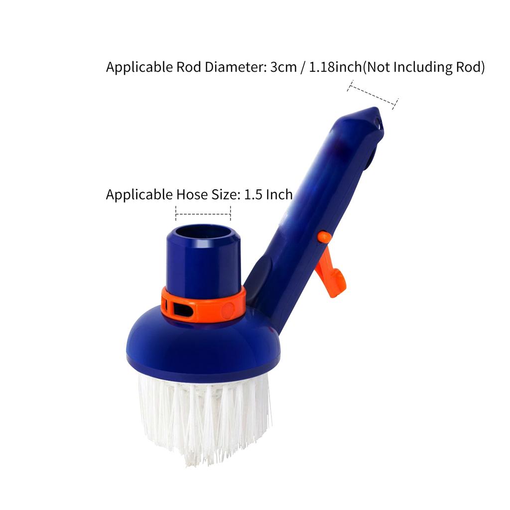 Щетка для угловых ступеней бассейна, сверхмощная чистящая щетка для чистки аквариумных водорослей и мха