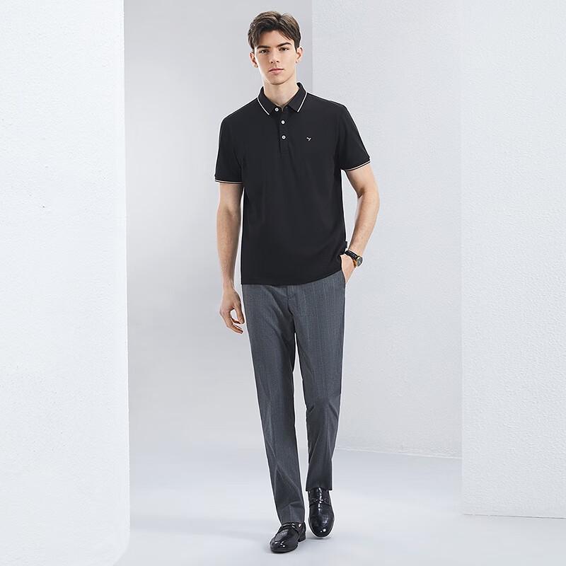 Septwolves Men's Anti-Bacterial Mulberry Silk Blend Polo