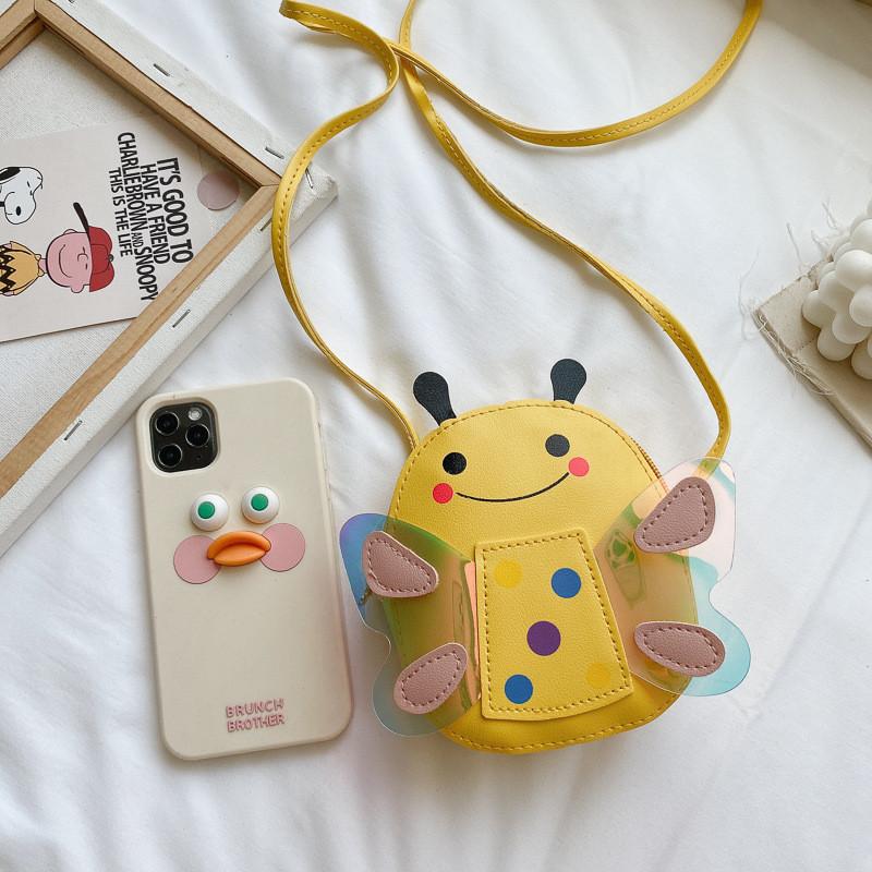 Очаровательная мини-сумка через плечо с пчелкой, милый детский кошелек для монет, модная для детей