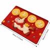 Cute Horse Pattern New Year Door Mat Red Non-slip Door Carpet Water Absorption Soft Blanket Home Decorations