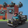 1000Pcs 6IN1 SWAT Classic Building Blocks Police Robot Car Helicopter Model Building Blocks Children's Toys