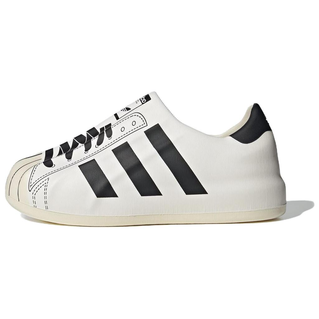 adidas Оригинальные AdiFOM Superstar Низкие Кеды для Скейтбординга Унисекс Белый Черный JP5678