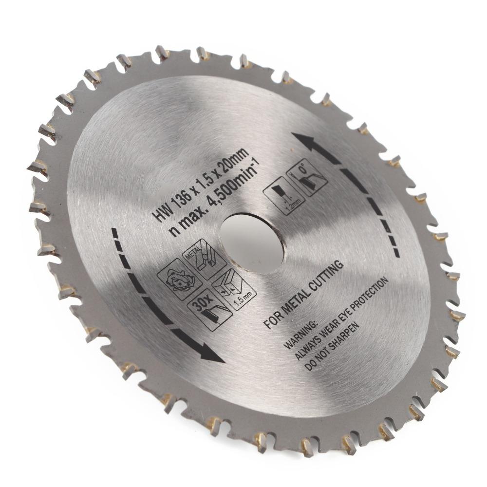 1.5mm Thickness Metal Cutting Disc 136mm Diameter Cutting Saw Blades Mini Saw Blade Wood Cutting