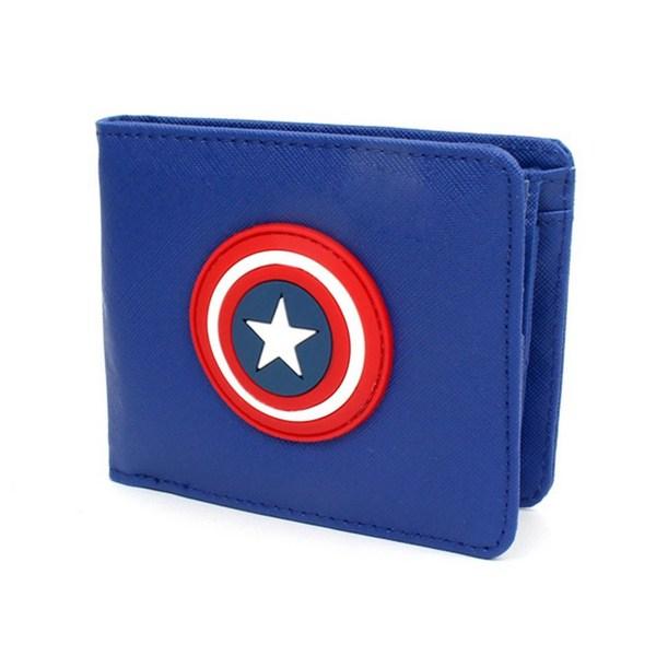 Простой полукошелек Marvel Капитан Америка, студенческий кошелек для монет, кошелек для карт, держатель для монет MARVEL