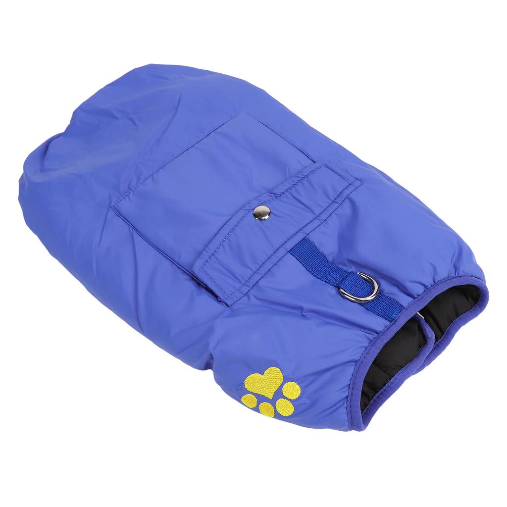 Dog Warm Vest Soft Adjustable Double Sided Wearable Waterproof Pet Cold Weather Coat for Medium Large Dogs