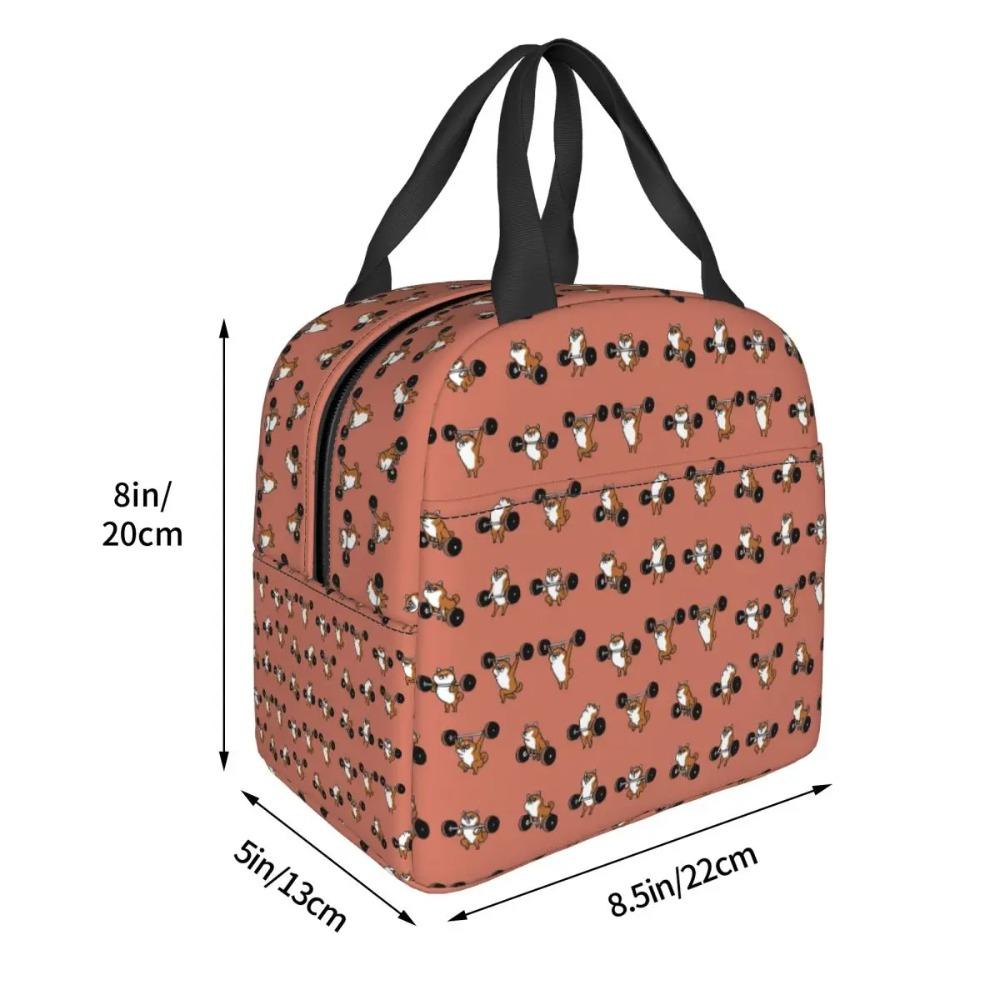 LIFTING Shiba Inu Insulated Lunch Bag for Women Office Cooler Thermal Food Box Tote Leakproof Lunch Boxes Container