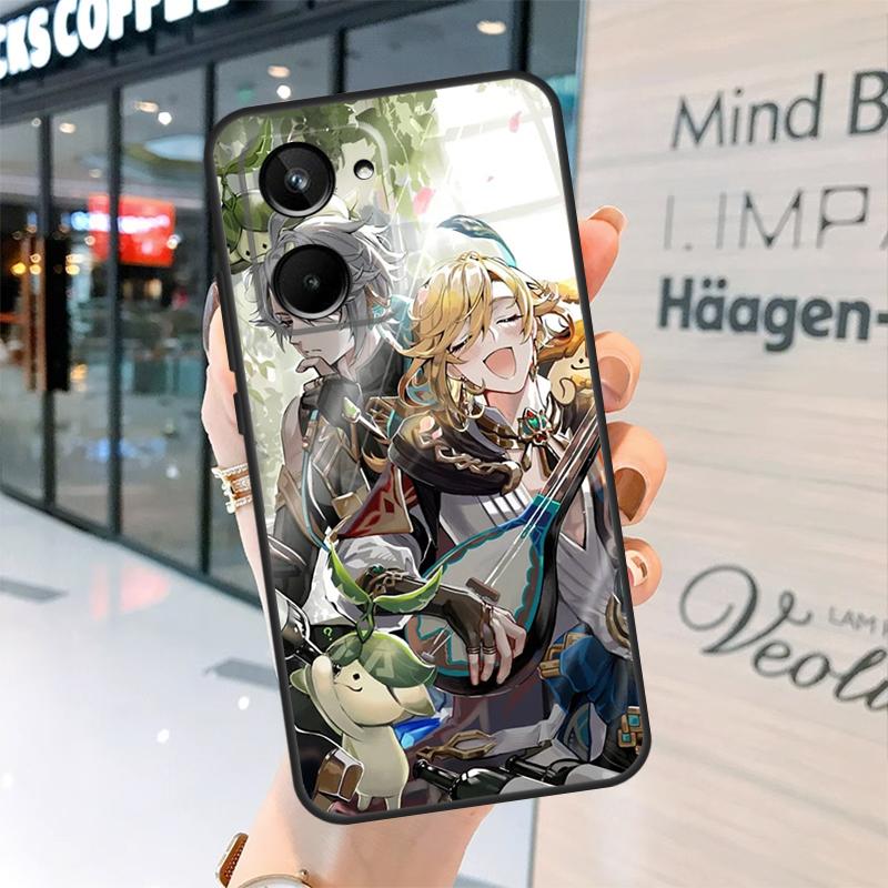 Чехол Genshin Impact Alhaitham Kaveh для Realme C55 C33 C35 C31 C30 C25 C21Y C15 C11 GT Neo 5 3 2 2T 3T 8 9 10 11 Pro Plus
