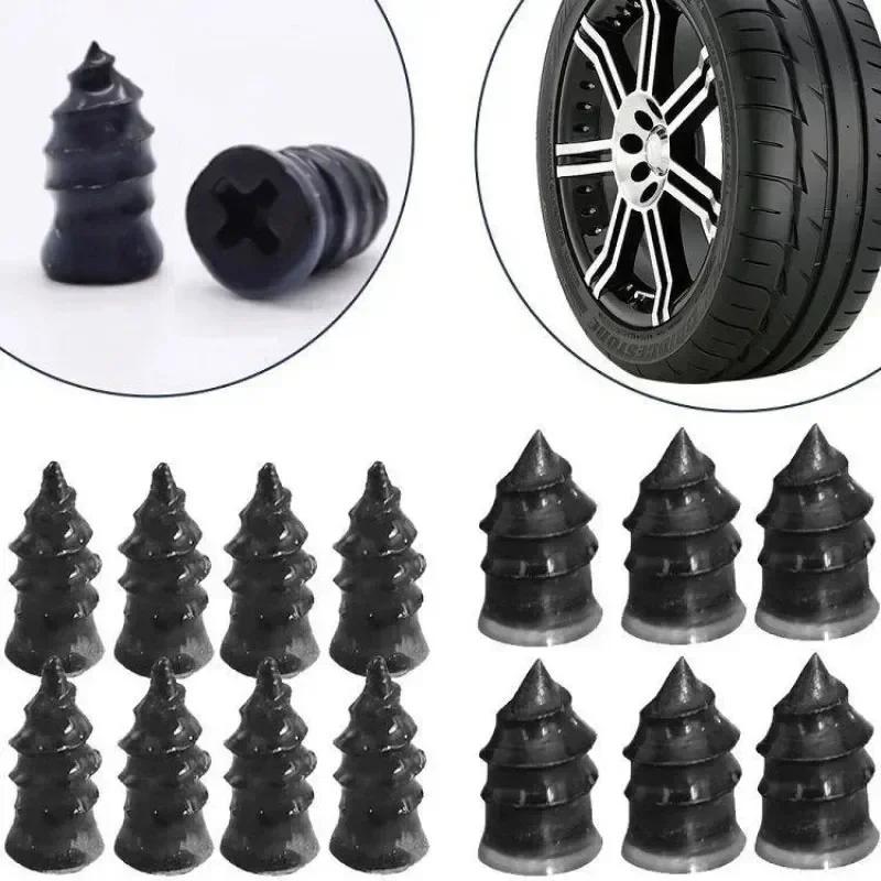 10-100pcs Vacuum Tyre Repair Nail Tire Puncture Screws Motorcycle Fitting Set Tubeless Wheel Repairs Punctures Kit Patches