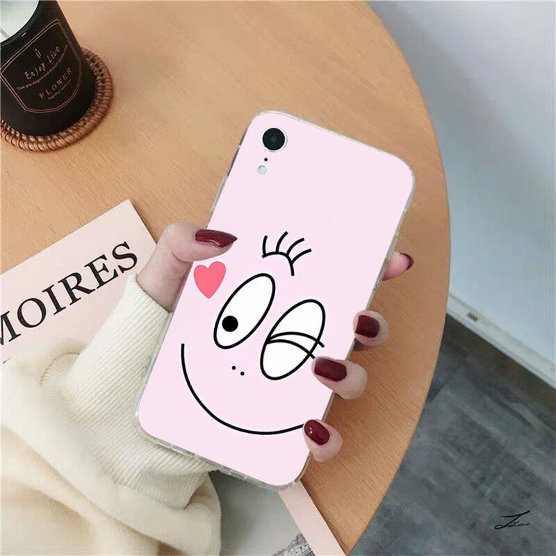 Yinuoda Cartoon Barbapapa Phone Case for iPhone 8 7 6 6S Plus X SE 2020 XR XS 14 11 12 13 Mini Pro Max Mobile Case
