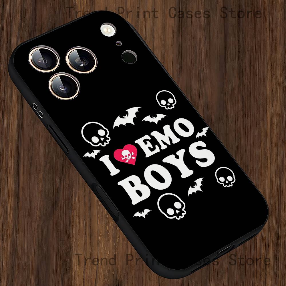 Я Люблю Эмо Парней Чехол Для Телефона Для iPhone 13,16,12,14,15,11,17,Pro,Max,Plus,E,Air,Mini Ударопрочный Чехол