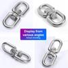 1Pcs 304 Stainless Steel 8 Ring Hook 4mm 5mm 6mm 8mm Marine Anchor Swivel New Carabiner Clasp