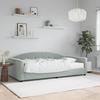 VidaXL Daybed with Mattress Light Grey 100x200 Cm Velvet 3197284