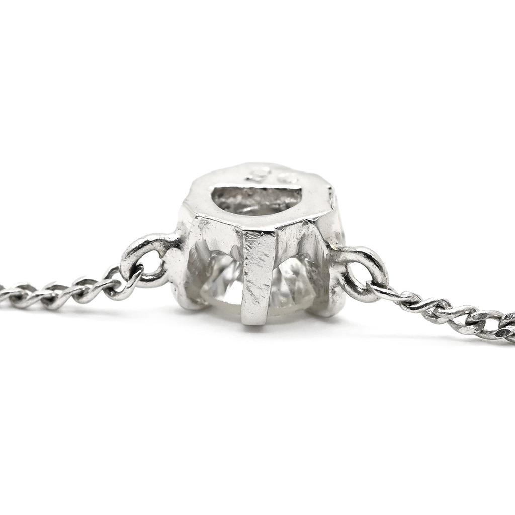 NON BRAND - Solitaire Diamond 0.25ctNecklace Pt850/diamond Array