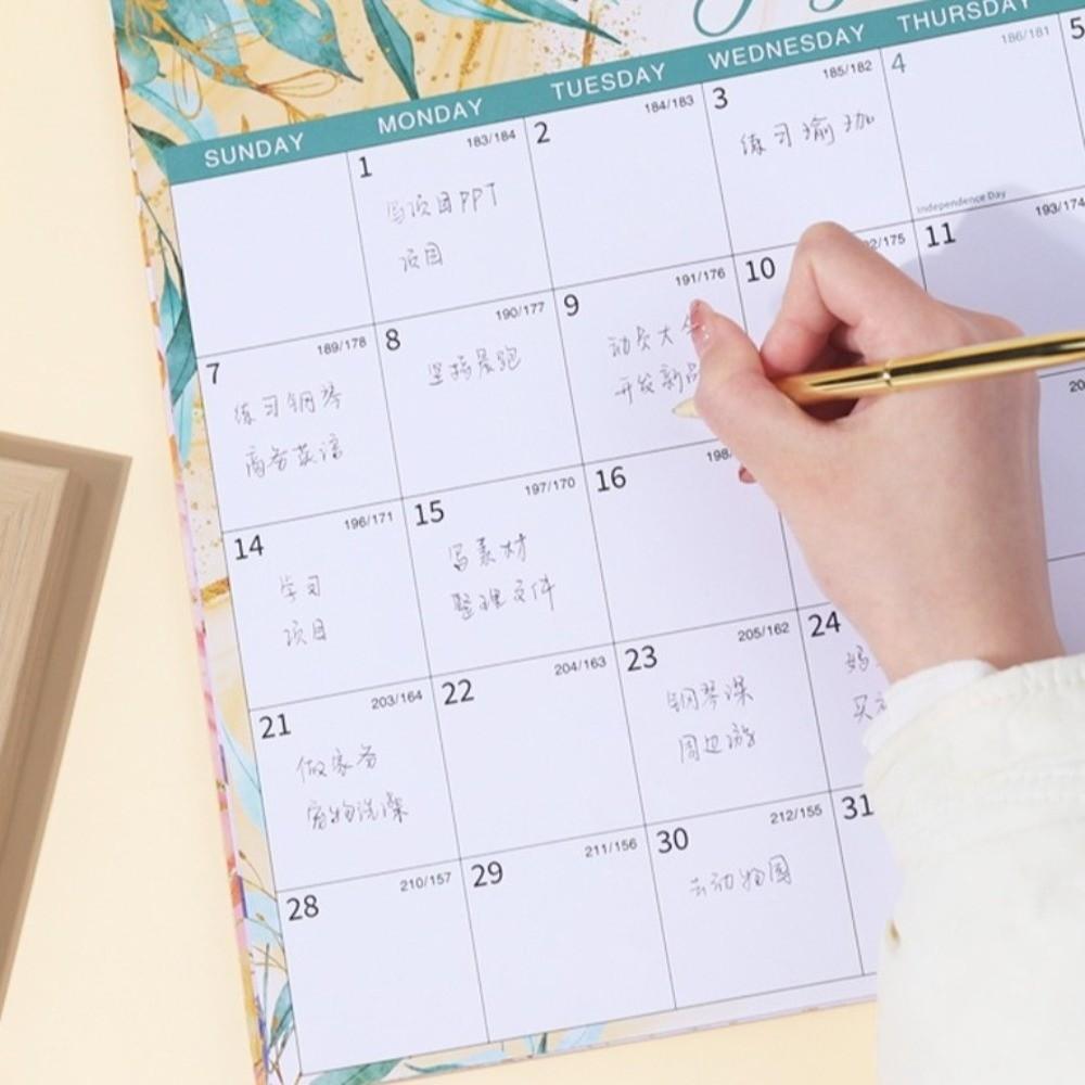 Monthly Layout Wall Calendar Spacious Hanging Calendar 18-Month Calendar  Family Planning