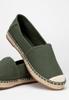Wittchen Men's Espadrilles With Braided Toe Green Textile Material