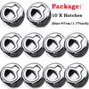 2/4/6/10PCS Plastic Marine Boat Round Deck Lock Flush Pull Slam Latches Lift Ring Handle RV Boat Yacht Hatch Door Lock