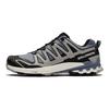 SALOMON XA Pro 3D V9 GTX Круглый носок Шнуровка Водонепроницаемые Поддерживающие Сцепление Низкий верх Уличные Функциональные Ботинки Мужская Обувь Синий Серый 472706
