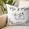 Mr and Mrs Wedding Gifts Pillow Covers 18x18, Wedding Gifts for Couples 2025 Newlyweds Bride Groom, Newly Wed Gifts for The Couple, Just Married