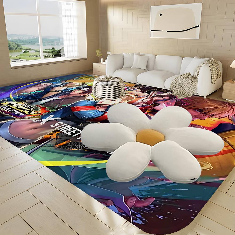 Game The King Of Fighters Hallway Carpet Non-Slip Laundry Room Mat Laundry Decor Balcony Child Living Room Bedside Area Rugs