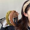 New High-ceiling Braided Sponge Sponge Face Wash Headband Women's Temperament Hairpin Headband High-end Hair Accessories