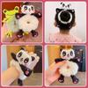 Women Girls Cute Cartoon Panda Hair Scrunchies Bear Elastic Plush Hair Sweet Cat Ponytail Hair L4U6