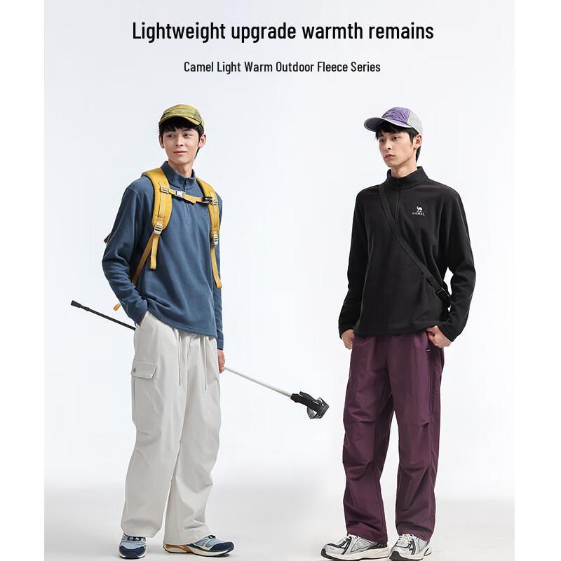 Camel Унисекс флисовая куртка с воротником-стойкой и антистатическим эффектом