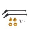 Metal Front and Rear Drive Shaft RC Drive Shaft for JLB 110 RC Car Parts AccessoriesGold