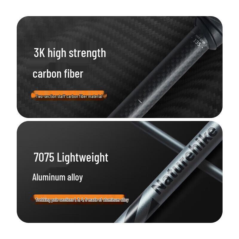 Naturehike Changfeng UL Carbon & Aluminum Folding Trekking Pole