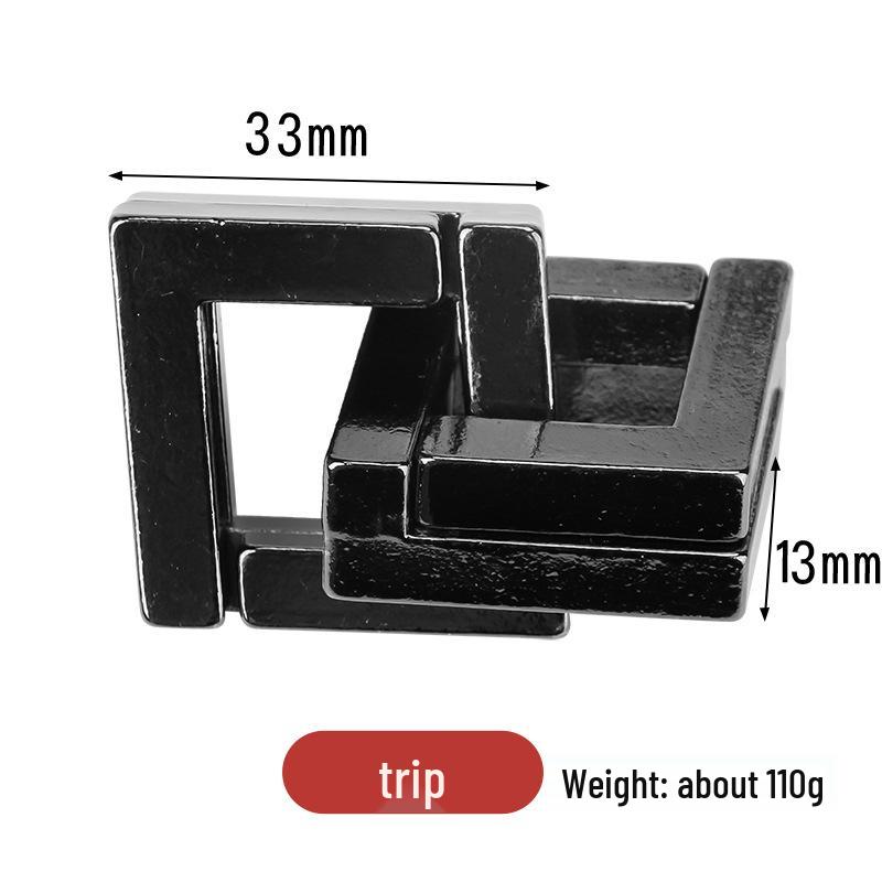 Замок Конгмин 9 звеньев IQ-пазл - Образовательная игрушка из цинкового сплава для взрослых и детей