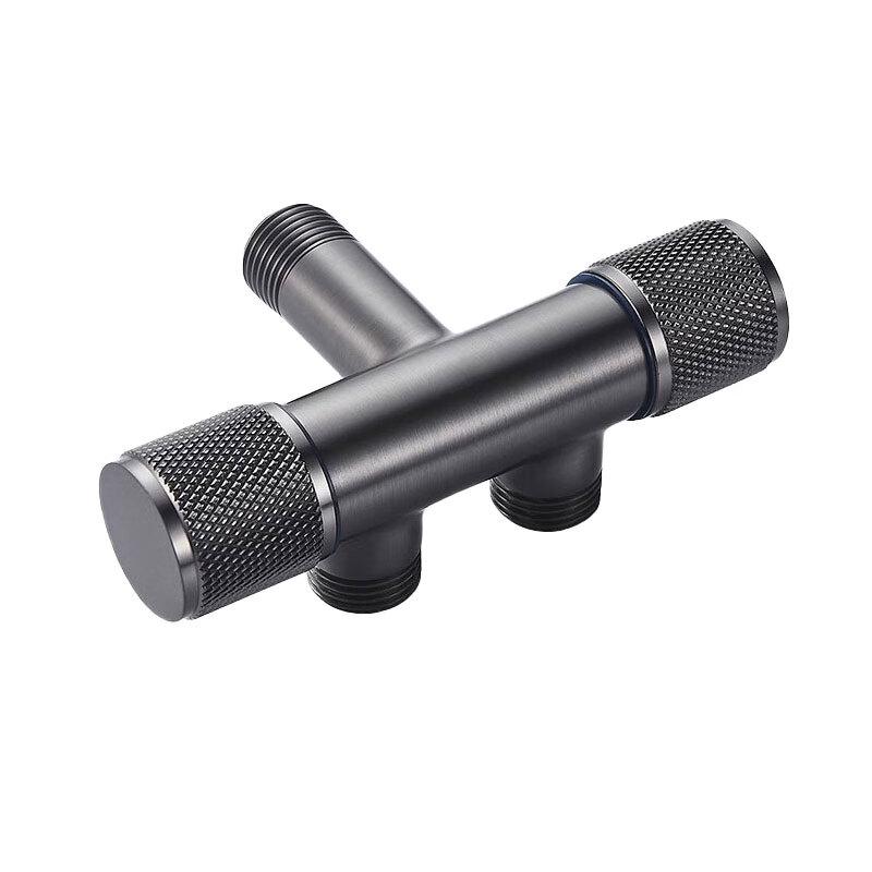 Gunmetal Grey Multi-Outlet Toilet Angle Valve