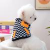 Одежда для щенков и котят Осень-Зима Плюшевый жилет из искусственной шерсти в новую клетку, двусторонний