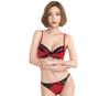 Laurea Core Core Red Bra and Panty Size Sexy Satin and Lace Stylish Floral Print Bra and Panty Set for Women In Their Bra and Panty Set Women's Set,