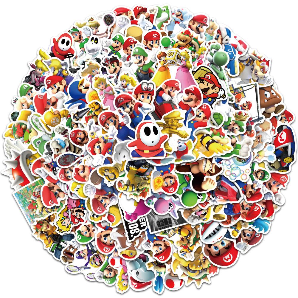 Super Mario Luigi Peach Bowser Yoshi Wario Action Figure Anime Model Toys Cartoon Doll Birthday Gift for Children Kids
