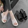 Summer Women's Platform Shoes New Retro Open Toe Women's Wedges Sandals Outdoor Plus Size Casual Slippers for Women Slides Shoes